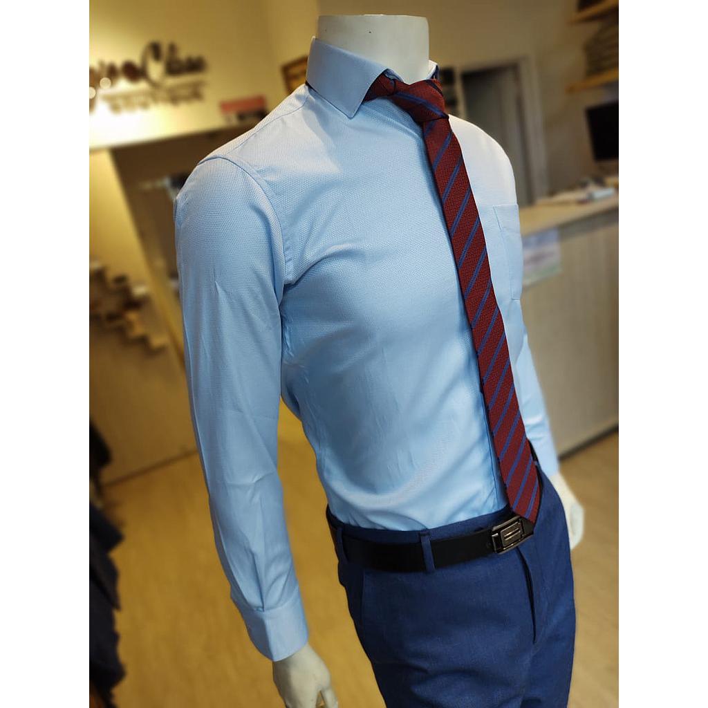 Camisa formal azul hot sale