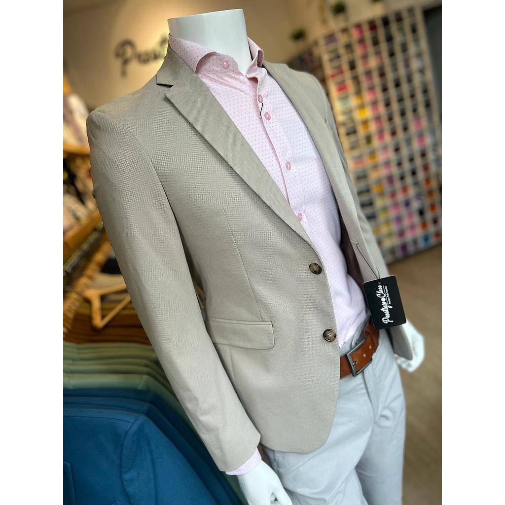 BLAZER BEIGE TEXTURIZADO
