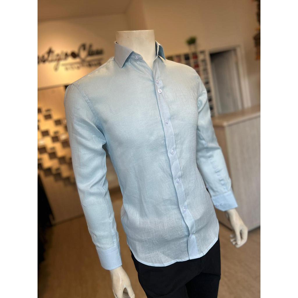 CAMISA LINO AZUL