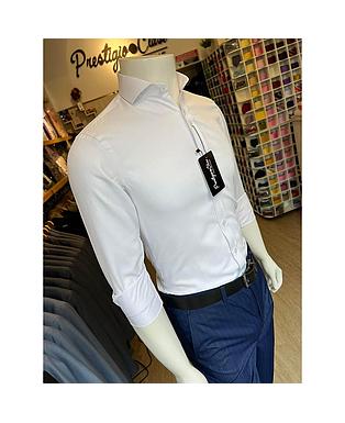 CAMISA SOLO FONDO BLANCA FORMAL 