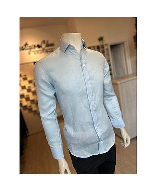 CAMISA LINO AZUL