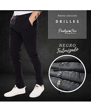 DRILL NEGRO TEXTURIZADO