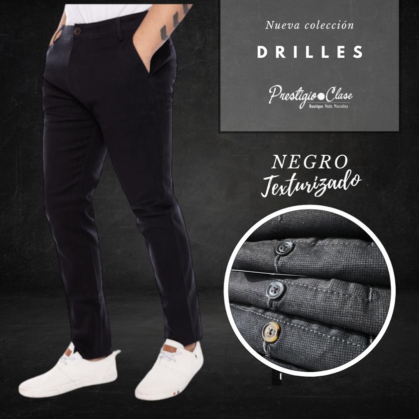 DRILL NEGRO TEXTURIZADO