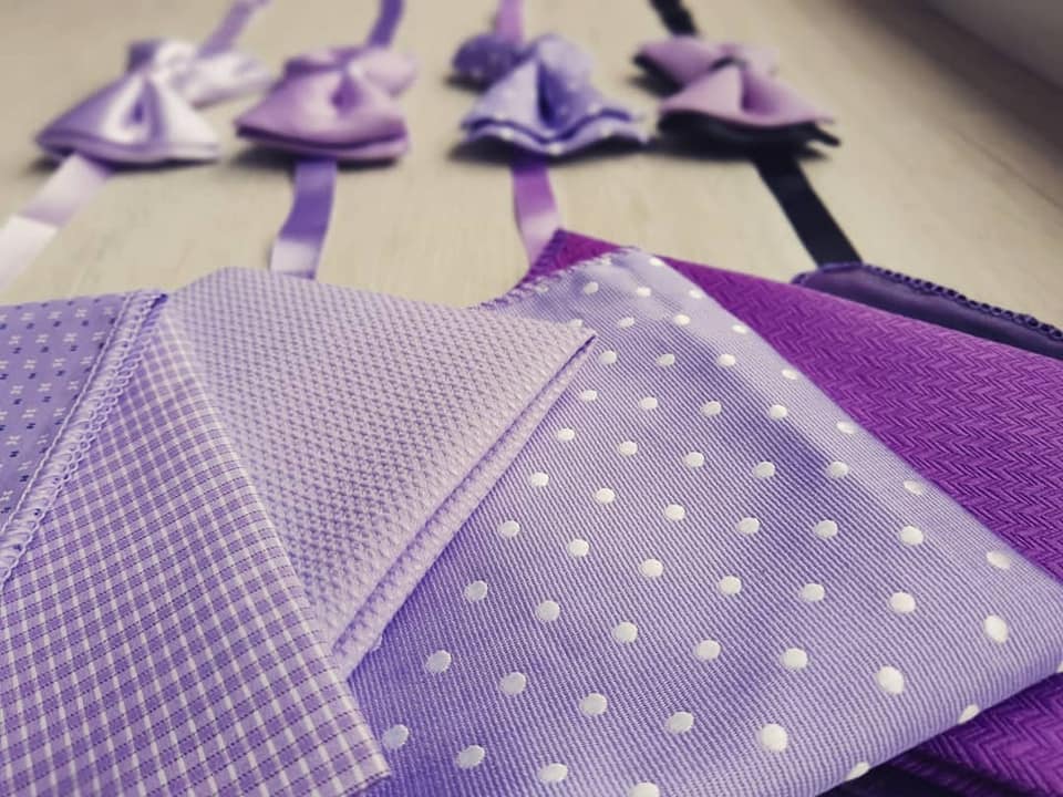 PAÑUELOS EN TONO LILA Y UVA SOLO FONDO O TEXTURIZADOS